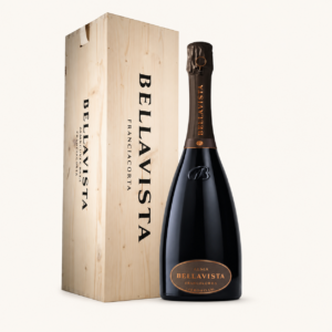 Bottiglia Jeroboam di Bellavista Alma Assemblage Franciacorta DOCG con cassetta in legno 3 L