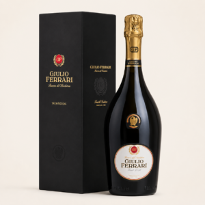 Bottiglia di Giulio Ferrari Riserva del Fondatore 2012 Trentodoc con astuccio originale 750 ml
